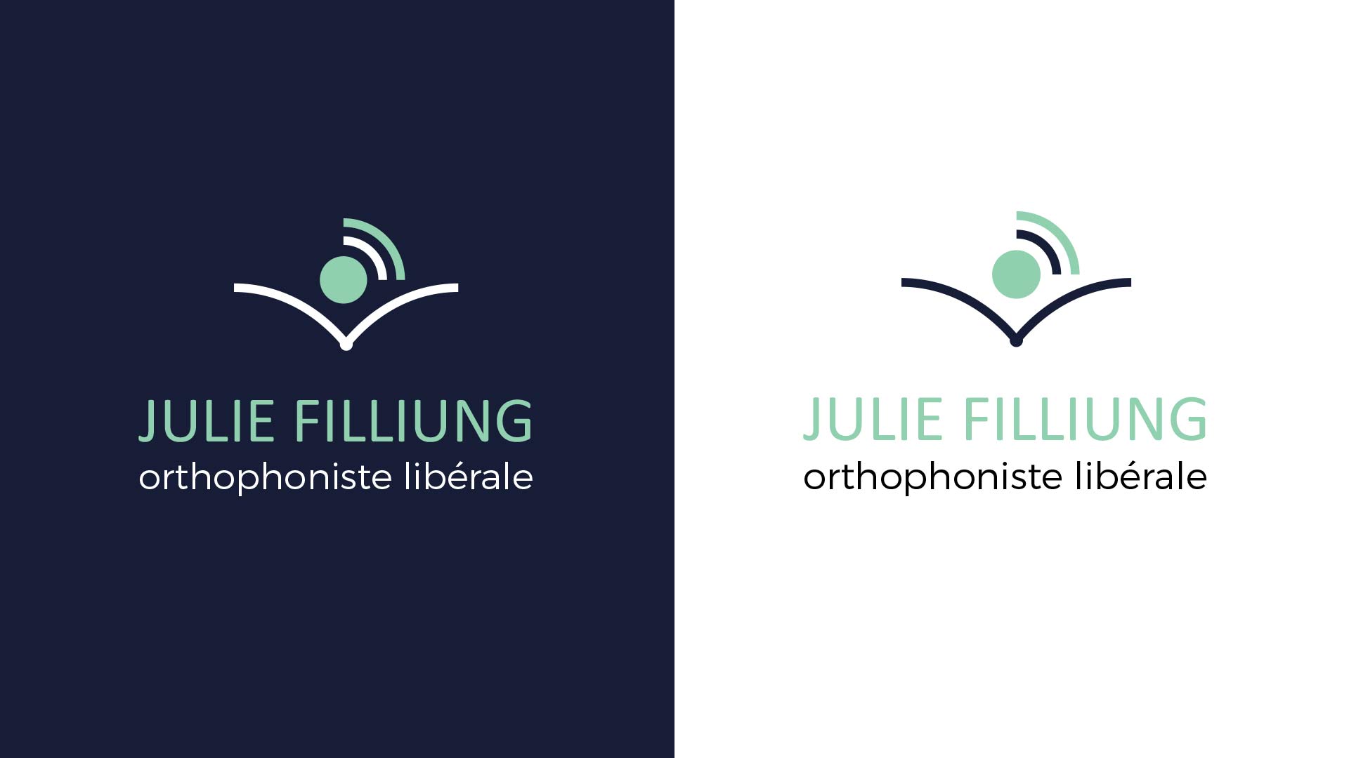 logo julie blanc bleu
